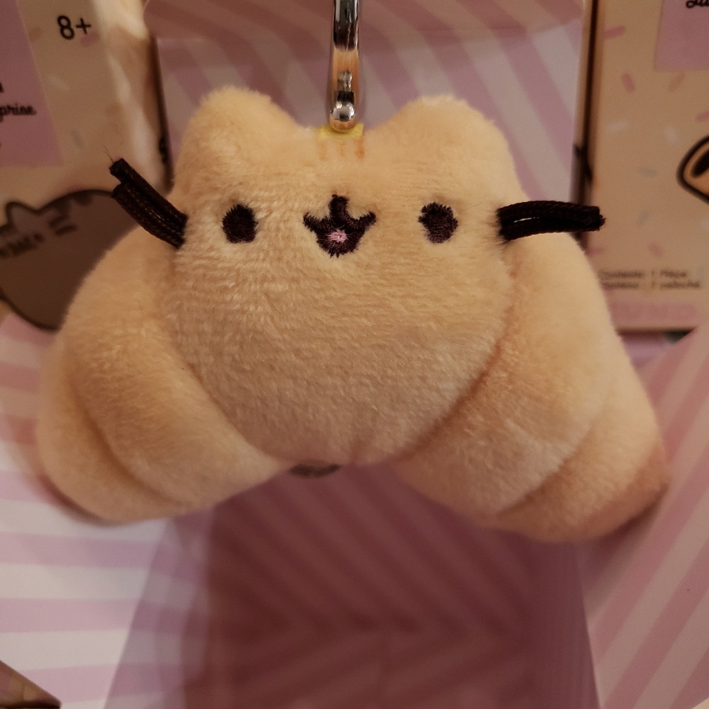 Pusheen Keychain Catfé Keychain Cat Croissant Breakfast Blind Box Myster…